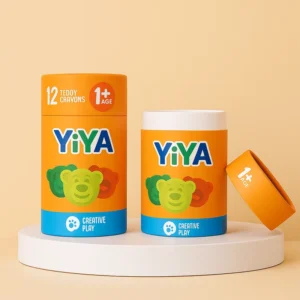 Custom Cylindrical Paper Tube Packaging for Marker Pens and Colored Pencils Eco-Friendly Cardboard Canister