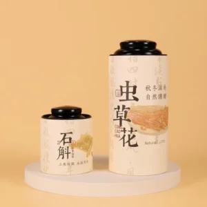Custom Cylindrical Paper Tube Packaging for Tea and Powder Eco-Friendly Cardboard Canister with Private Logo Printing