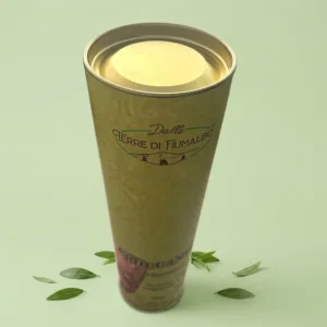 Custom Cylindrical Tube Wine Gift Box for Liquor Bottle with Tinplate Lid