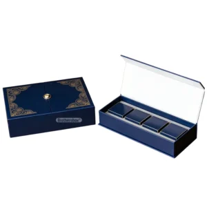 Custom Degradable Magnetic Flip Paper Gift Box for Mid-Autumn Mooncake Packaging