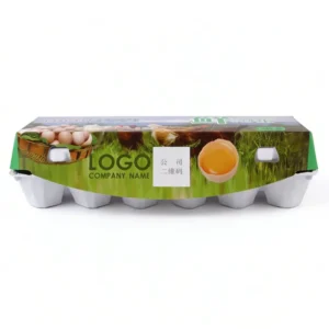 Custom Design 6/12/30-Cell Egg Box Tray Recycled Pulp Chicken Egg Paper Tray Carton Box