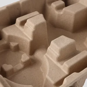 Custom Design Biodegradable Recycled Molded Pulp Bagasse Packaging Paper Pulp Tray for Electronics