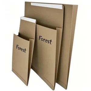 Custom Design Brown Recycle Expandable Kraft Paper Mailing Bags Mailer Shipping Courier Envelope For Clothing Packaging