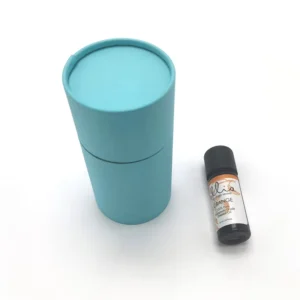 Custom Design Cylinder Perfume & Cosmetic Reusable Kraft Paper Tubes Packaging Box for Essential Oil Bottles