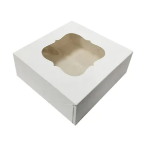 Custom Design Factory 10 x 10 x 5 Paperboard Muffin, Pastry, and Cake Box