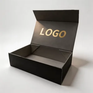Custom Design Large Logo Paper Magnetic Folding Box, Rigid Cardboard Gift Box