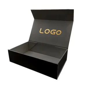 Custom Design Large Logo Paper Magnetic Folding Rigid Cardboard Gift Box