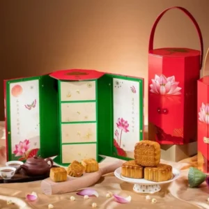 Custom Design Paper Mooncake Gift Box for Mid-Autumn Festival