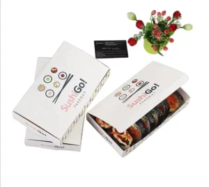 Custom Design Takeaway Sushi Paper Food Packaging Box