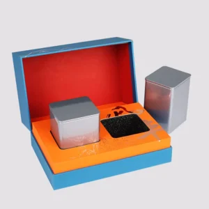 Custom Design Tea Cardboard Magnetic Gift Box with Ribbon