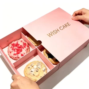 Custom-Designed Cookie Box with Dividers and Compartments, Open-Top