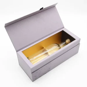Custom Designer Kraft Paper Wine and Champagne Boxes with Embossed Matte Lamination