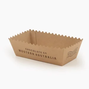 Custom Digital Printing Kraft Paper Tray Foldable Chocolate Packaging Box