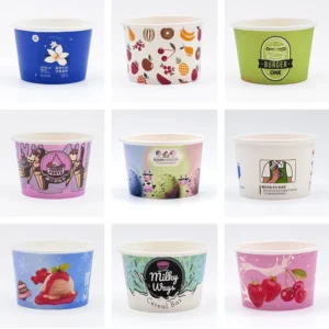 Custom Disposable Corrugated Paper Cupstock for Desserts and Food