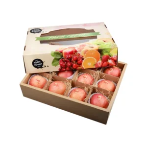 Custom Divided-Design Clear-Window Corrugated Paper Box