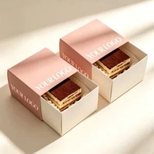 Custom Drawer-Type Cake Box, Food-Grade Recyclable Paper Packaging for Birthday and Wedding Cakes