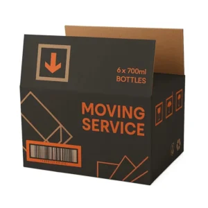 Custom Durable Kraft Paper Carton Shipping Boxes for Moving, Grocery, and Transport with Logo