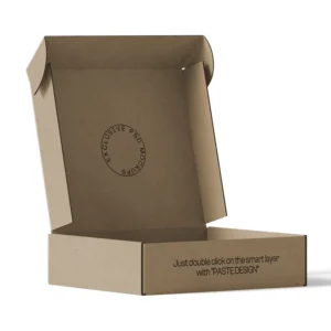 Custom E Flute Corrugated Cardboard Mailer Shipping Box