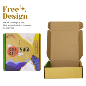Custom Easy-Tear Strip Perforated Corrugated Shipping Boxes with Adhesive Tape Peel-Off Self-Seal