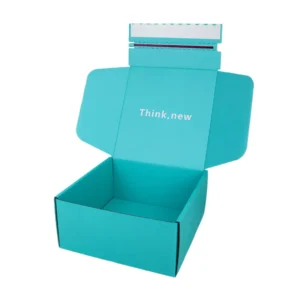 Custom Eco Corrugated Cardboard Flat Box Tear Strip Zipper Box with Logo Packaging Shipping Mailer Box