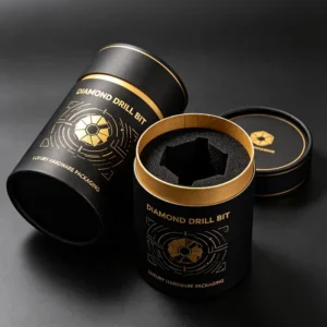 Custom Eco-Friendly Biodegradable Matt Lamination Drill Dit Paper Tube Packaging Round Cylinder Boxes with Sponge