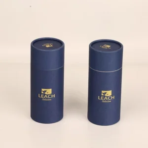 Custom Eco Friendly Biodegradable Recyclable Cylinder Kraft Luxury Paper Canister Packaging for Food Cosmetic Paper Tube Box