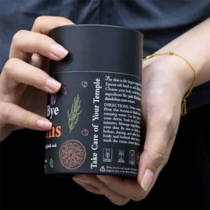 Custom Eco-Friendly Cardboard Food Tea Can Container Cylinder Box Packaging Kraft Tea Bag Coffee Bean Powder Paper Tube