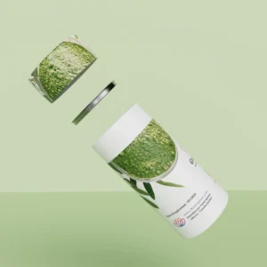 Custom Eco Friendly Food Grade White Paper Round Tea Box Tube Canister Packaging