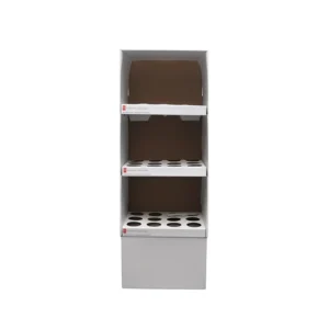 Custom Eco-Friendly Kraft Corrugated Self-Erecting Coffee Mug Cup Display Rack for Retail Store