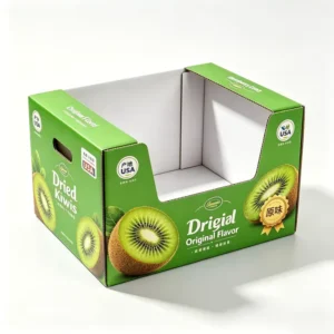 Custom Eco Friendly Kraft PDQ Retail Countertop Display Box with Tear Strip for Supermarket Use