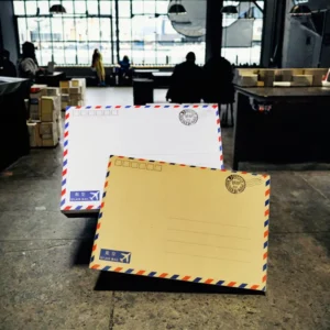 Custom Eco-Friendly Letter Mailing Postcard Mailer Envelope Gifts Postal White Paper 2.5 Mil Thickness Shock Resistance