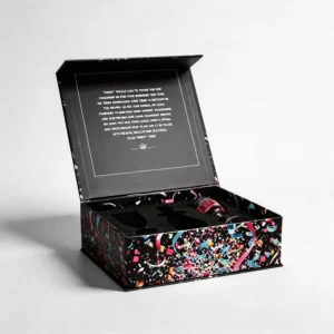 Custom Eco-Friendly Magnetic Gift Box with Cardboard Insert for Champagne and Wine