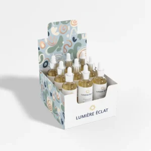 Custom Eco-Friendly Recyclable Cardboard Cosmetics Display Box with Embossing Matt Lamination for Face Cream Eye Cream and Blush