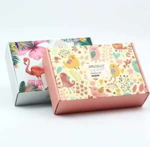 Custom Eco-Friendly Recyclable Corrugated Boxes with Matte Lamination, Embossing, Sponge Lining, Custom Logo