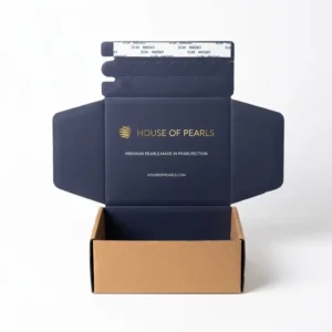 Custom Eco-Friendly Recyclable Corrugated Cardboard Zipper Mailer Boxes with Tear-Off Closure
