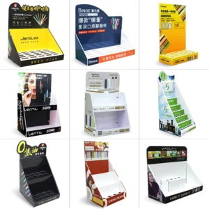 Custom Eco-Friendly Recyclable Kraft Paper Cardboard Countertop Display Box
