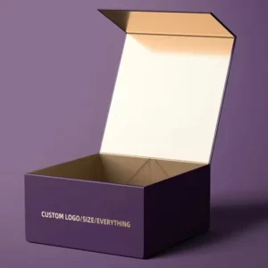 Custom Eco-Friendly Recycled Material Collapsible Rigid Paperboard Gift Box with Magnetic Closure