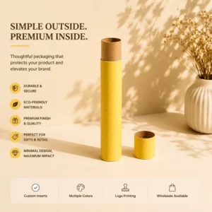 Custom Eco-Friendly Reusable Rigid Cylinder Paper Boxes for Candles and Jewelry