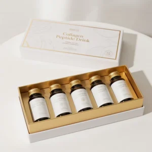 Custom Eco-Friendly Rigid Boxes for Peptide Packaging and Gift Box Set with Collagen Peptide Health Medicine