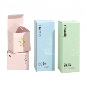 Custom Eco-Friendly Waterproof Cosmetic Box with Matte Lamination and Embossing for Skincare and Beauty Packaging