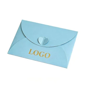 Custom Eco-Friendly White Paper Cardboard Business Envelopes for Promotion and Blessing Postcards