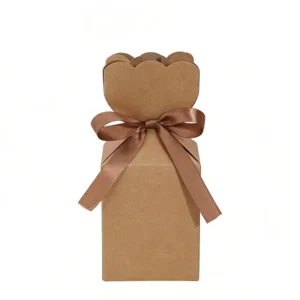 Custom Eco-friendly Durable Portable Kraft Paper Gift Boxes for Weddings, Birthdays, and Parties