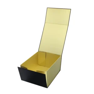Custom Embossed Large Logo Recycled Paper Magnetic Folding Rigid Cardboard Gift Box