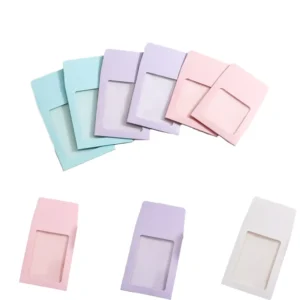 Custom Envelope Bag with PVC Window for Packaging and Displaying Small Gift Photos