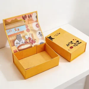 Custom Foldable Cardboard Gift Shopping Box with Magnetic Closure