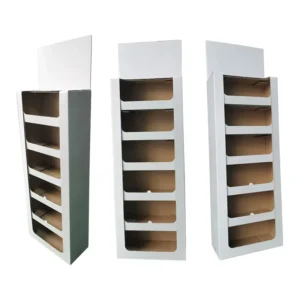 Custom Foldable Corrugated Cardboard Floor-Standing Retail Display