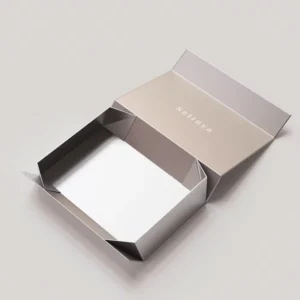 Custom Foldable Magnetic Rigid Gift Box for Clothing Packaging with Foil Logo Paperboard Finish