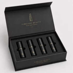 Custom Foldable Rigid Magnetic Lipstick Packaging Box, Collapsible Cosmetic Gift Box, Eco-Friendly Packaging