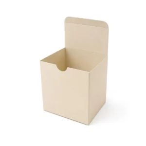 Custom Foldable Square Kraft Paper Flip-Top Packaging Box for Gifts, Cosmetics, and Food