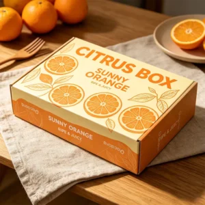 Aangepaste Vouw Fruit Cadeau Doos Verpakkingspapier